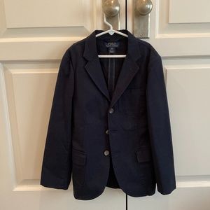 Ralph Lauren Polo Boys Navy Cotton Blazer